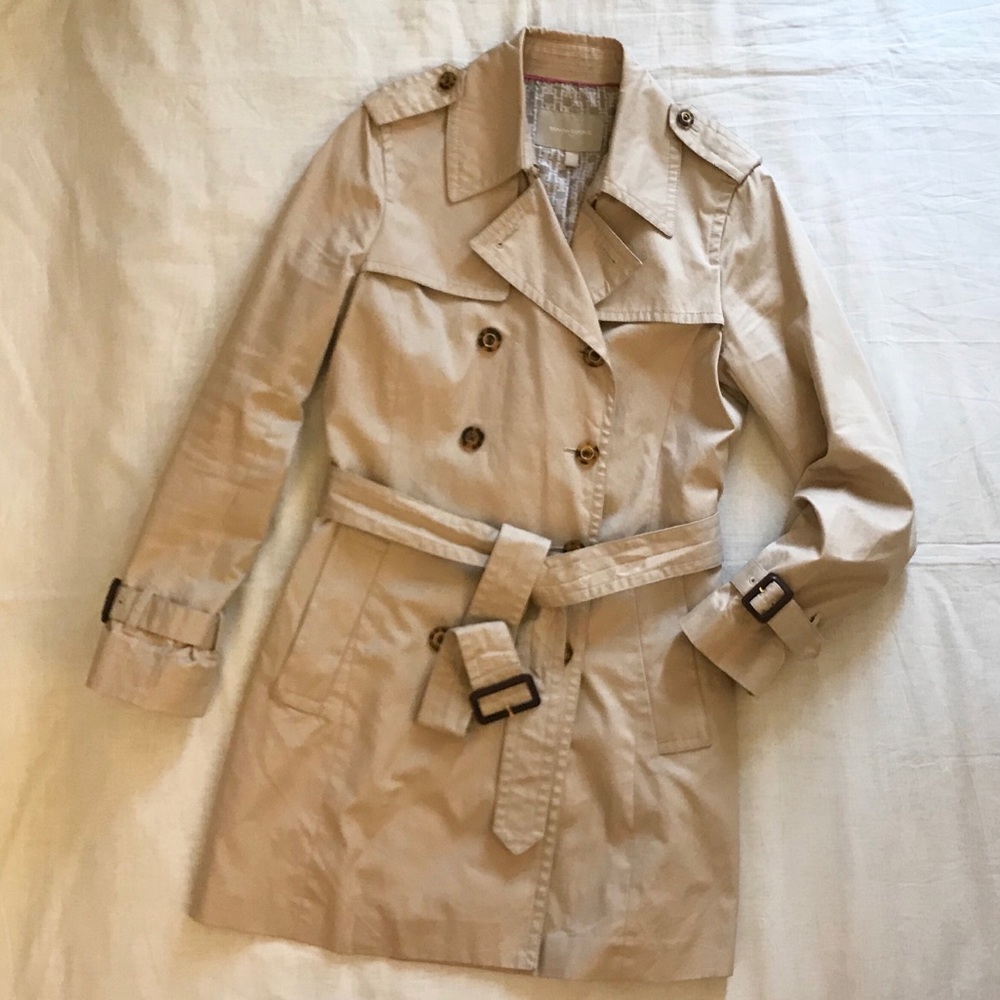 Banana Republic Classic Trench Coat Fall Jacket M